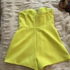 Alexis Pants Jumpsuits Alexis Bradshaw Romper In Chartreuse
